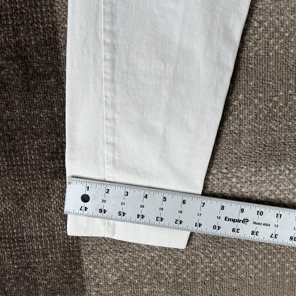Vintage Wrangler For Woman Jeans‎ 10M White Denim High Rise Made In USA MSR01